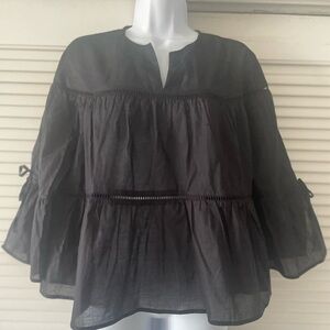 Marc Newyork 100% cotton blouse. Marc New York. Eyelet details.